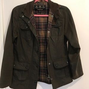 Barbour Utility Olive Waxed Jacket